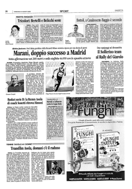 Marani vince i Giochi del Mediterraneo