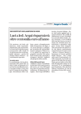 Luci a led: Acqui risparmier&agrave;