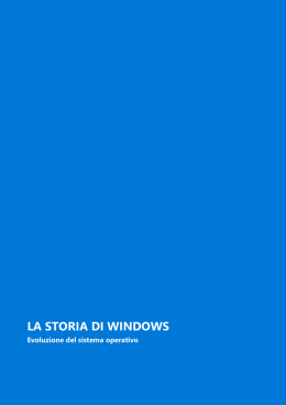 LA STORIA DI WINDOWS - Prima Comunicazione