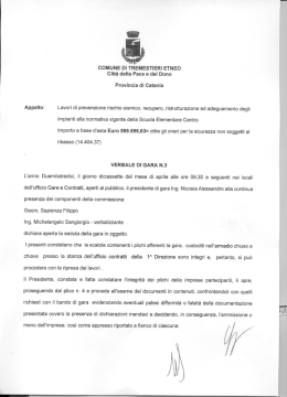 Verbale di gara - n. 03 - 13 - Comune di Tremestieri Etneo