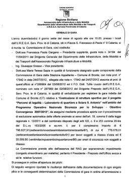 Verbale di Gara del 07-08-2012