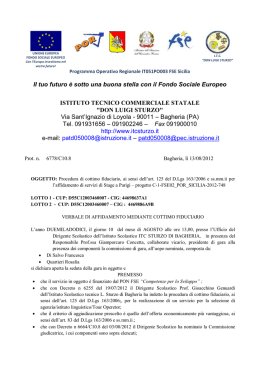 Verbale gara stage Parigi