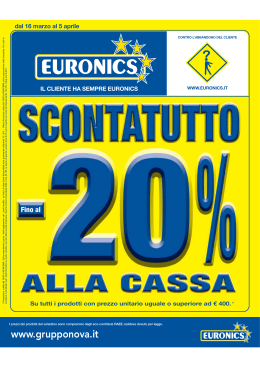 FINO AL -20% - Nova Euronics