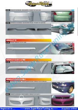 Catalogo PDF Accessori AUTO AEROKIT PALPEBRE PARAURTI