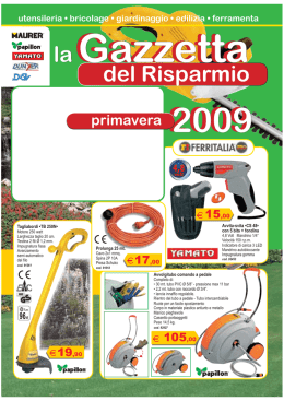 utensileria &bull; bricolage &bull; giardinaggio &bull; edilizia &bull; ferramenta