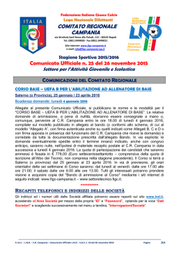 CUN 25 CR CAMPANIA LND - SGS del 26.11.2015