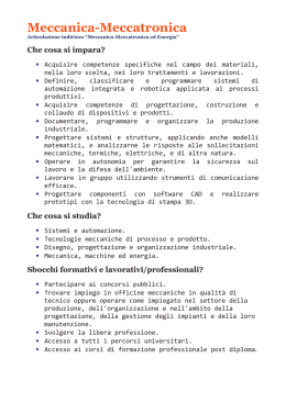 Meccanica-Meccatronica