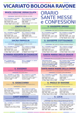 orario messe2 - Santa Maria Madre Della Chiesa > Home