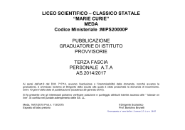 graduatoria III Fascia Privacy - Liceo Scientifico e Classico "Marie