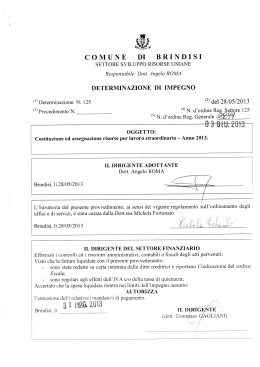 Costituzione ed assegnazione risorse per lavoro straordinario anno