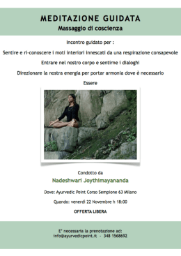 MEDITAZIONE GUIDATA