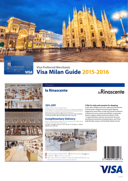 Visa Milan Guide 2015-2016