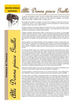 Copia di alle donne piace giallo - Biblioteca Comunale Manfrediana