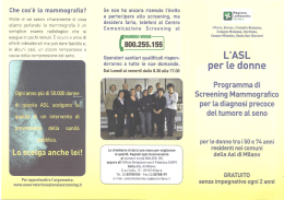 opuscolo Asl Milano