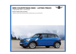 MINI COUNTRYMAN (r60) - LISTINO PREZZI
