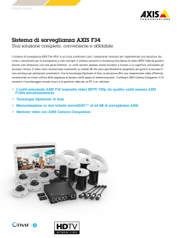 AXIS F34 Surveillance System, Datasheet