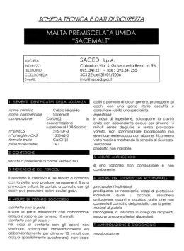 MALTA PREMISCELATA UMIDA ` - SACED SpA