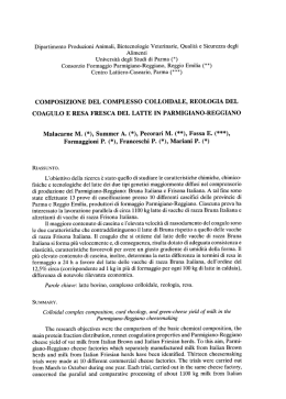 Malacarne M., Summer A., Pecorari M., Fossa E., Formaggioni P