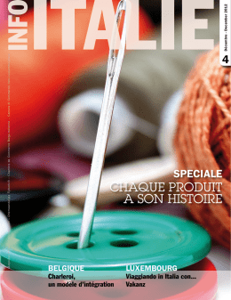 Chaque produit a son histoire - Chambre de commerce italo