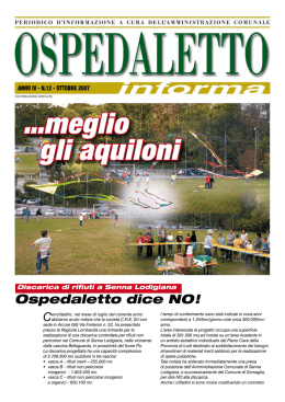 Numero 12 - Ospedaletto Informa Ottobre 2007