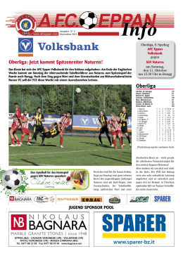 Oberliga - AFC Eppan Homepage