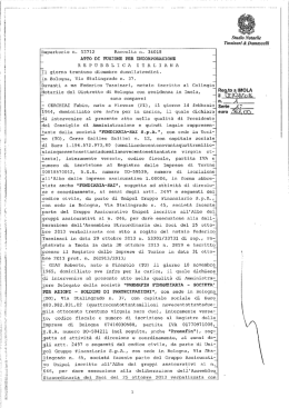 a ATTO DI FUSIONE PER INCORPORAZIONE