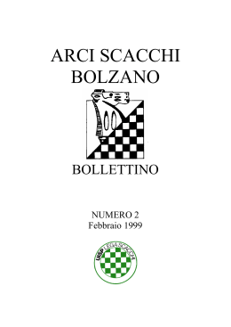 Bollettino 2 - Arci Scacchi Bolzano