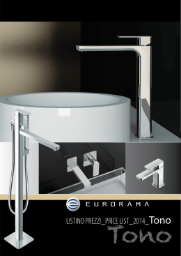 LISTINO PREZZI_PRICE LIST_2014_Tono