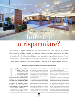 Innovare o risparmiare?