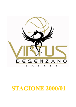 STAGIONE 2000/01 - Virtus Desenzano