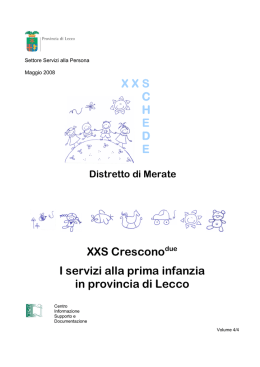 XXS Crescono - Osservatorio per le Politiche Sociali della Provincia