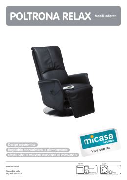 PoLTRoNa RELaX Mobili imbottiti Design ergonomico