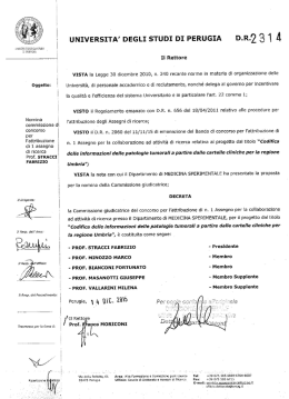 universita` degli studi di perugia dr2 3