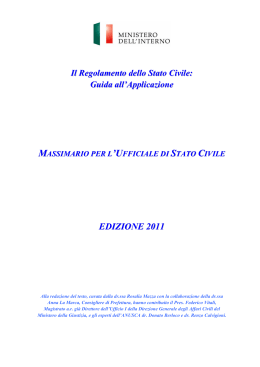 Massimario Mininterno per gli Ufficiali di stato