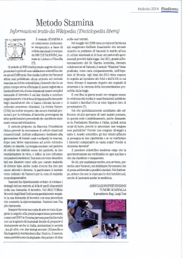 Metodo Stamina , - Associazione per la Prevenzione Tumori di