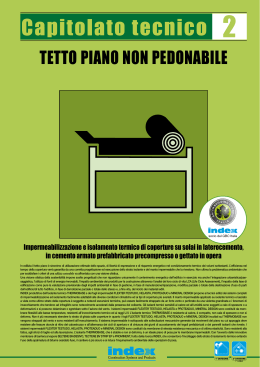 TETTO PIANO NON PEDONABILE - Sardegna impermeabilizzazioni