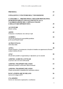 Il libro d`oro della responsabilit&agrave; sociale
