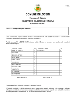 COMUNE DI LOCERI