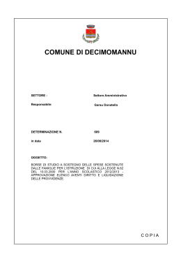 COMUNE DI DECIMOMANNU