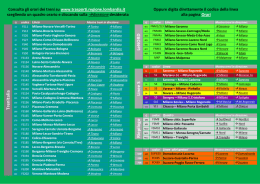 Orari linee ferroviarie regionali