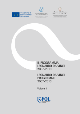 2007-2013 Volume I - Programma Leonardo da Vinci