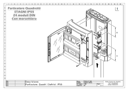 Particolare Quadretti STAGNI IP55 24 moduli DIN