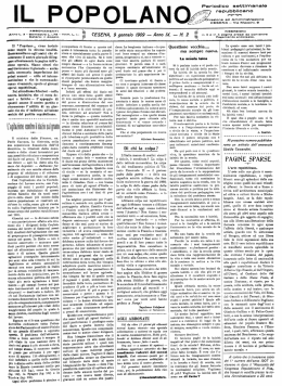 IL POPOLANO - Giornali Storici Cesena