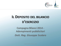IL DEPOSITO DEL BILANCIO D`ESERCIZIO