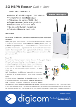 3G HSPA Router Dati e Voce