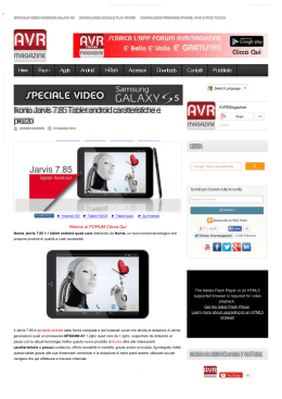Ikonia Jarvis 7.85 Tablet android caratteristiche e prezzo