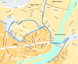 Mappa dell`intero percorso - Comune di San Mauro Torinese