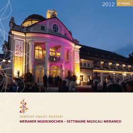 s&uuml;dtirol classic festival MERANER MUSIKWOCHEN
