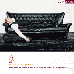 s&uuml;dtirol classic festival MERANER MUSIKWOCHEN