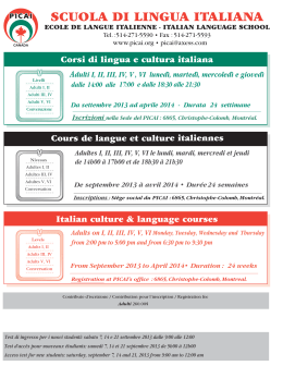 SCUOLA DI LINGUA ITALIANA